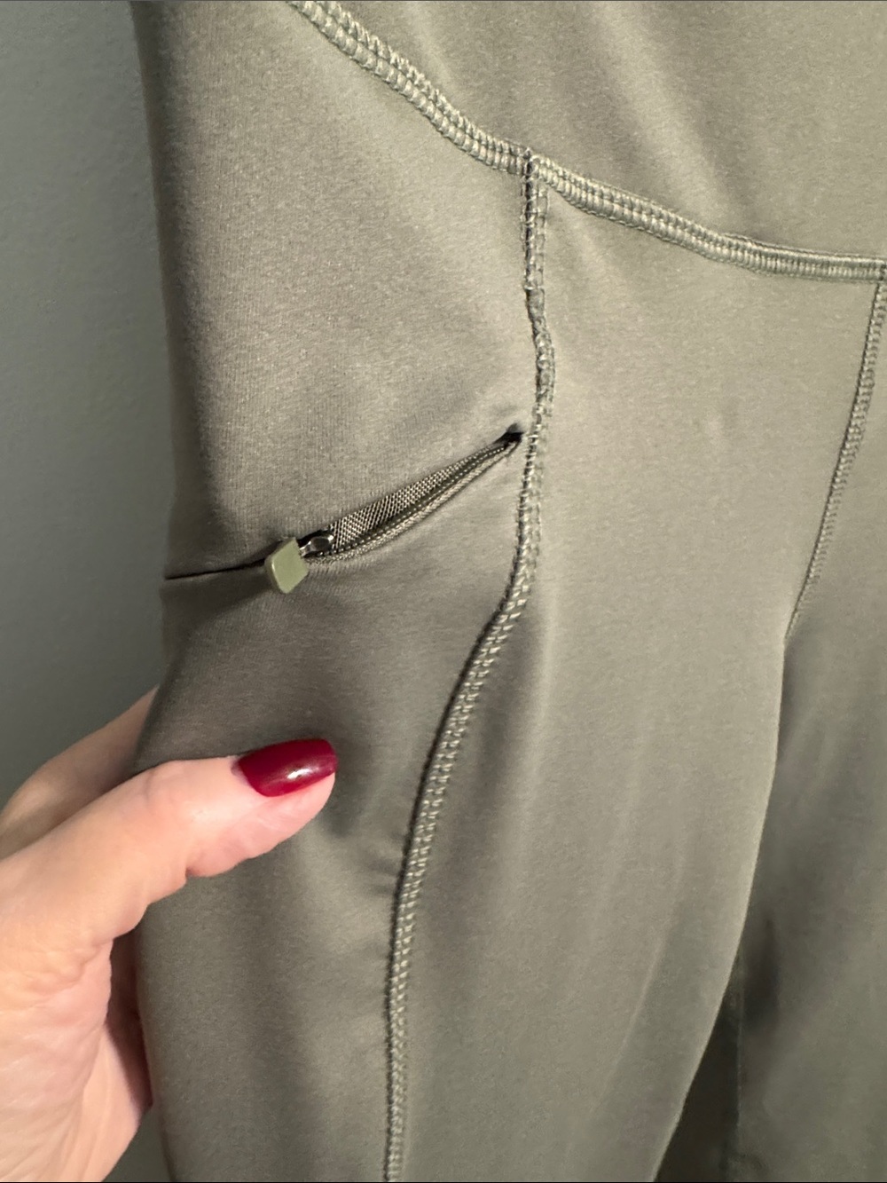 Eddie Bauer Olive Active High-Waist Leggings - Picture 3 of 6